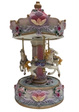 Carrusel Musical Med. Rosa Flores/angeles 13x25cm, Trediser (42325)