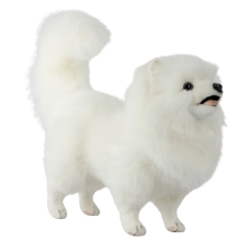 Juguete De Peluche Perro Pomerania Blanco 49cm.l, Hansa (7324)
