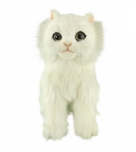 Juguete De Peluche Taza De Te Blanca Con Forma De Gato, 19 Cm De Largo, Hansa (8558)