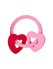 Mordedor Rosa Claro (2 Corazones) Baby Charm, Spiegelburg (34165)