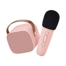 Karaoke Altavoz Bluetooth Con Microfono Rosa, Troncjocs (53361)