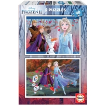 2 Puzzles De 48 Piezas Frozen Believe, Safta (81106)