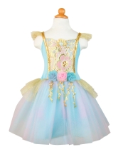 Vestido Mermalicious Con Cola, Pastel/auqa, Talla Us 5-6, Great Pretenders (39851)