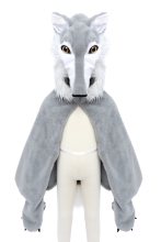 Woodland Wolf Cape, Size Us 2-3, Great Pretenders (75624)