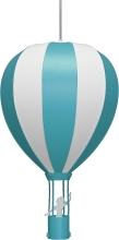 Suspension Montgolfiere Turquesa - Lampara De Techo Globo De Aire Azul Claro, RM Coudert (53130)