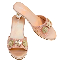 Sandalias Tacon Clarisse, Salmon Metalico Talla 24/25 (1 Par),Souza (23294)