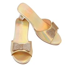 Sandalias Tacon Emmeline, Dorado Metalico T. 24-25 (1 Par),Souza (85658)