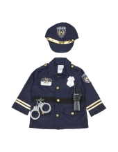Oficial De Policia Con Accesorios (garment Bg),Disfraz Talla Ee. Uu. 5-6, Great Pretenders (14853)