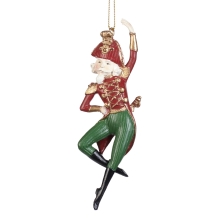 Dancing Nutcracker Orn Rd-grn 13,5 cm, GoodWill (56197)