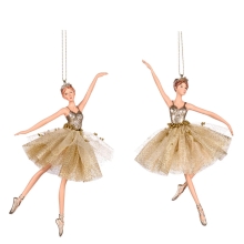 Fabr.ballerina Orn Gld-champ 17cm, GoodWill (71008)