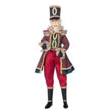 Tart.nutcracker Doll Rd-grn 62cm, GoodWill (00647)