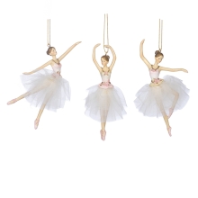 Tulle Flower Ballerina 3 Wh-crm-pnk 16cm, GoodWill (08414)