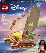 Set de LEGO Canoa de Aventuras de Vaiana, juego de construcción (43270)