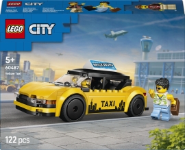 Set de LEGO Taxi Amarillo, juego de construcción (60487)
