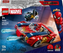 Set de LEGO Coche de Spider-Man vs. Lobezno Venomizado, juego de construcción (76336)