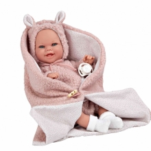 Muneca Elegance 35cm Babyto Rosa Con Manta, Arias (08279)