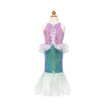 Misty Mermaid Dress, Lilac-blue, Size Us 7-8, Great Pretenders (37087)
