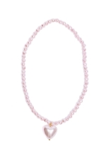 Pink Pearl Heart Necklace, Great Pretenders (86144)