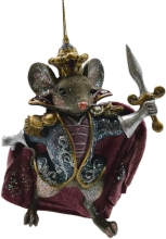 4.75 Resin Nutcracker Suite Mouse K, Christmas Inspirations (37783)