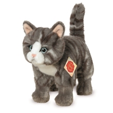 Cat Standing Grey 20 cm, Hermann Teddy (91822)