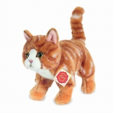 Cat Standing Red-striped 20 cm, Hermann Teddy (90682)
