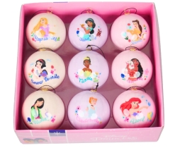 Bauble Box 9 Pcs Princess, Christmas Inspirations (45469)