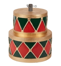 Base De Tambor Para Pino Al. 49 Pr. 45 (19 Kg) C3, Verde Y Rojo, Deco Spirit (74106)