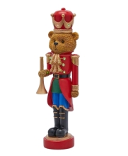 Decoracion De Soldado De Oso Mini-led H. 46.5 an. 13.5 an. 12.5 Led C4, Azul Rojo, Deco Spirit (92152)