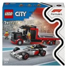 Set de LEGO Camion de Exposicion de F1® con Coche de Carreras Audi F1®, juego de construcción (60493)