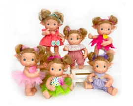 Duendys Doll With Hair Assorted Display, Nines dOnil (03142)