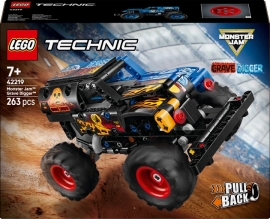 Set de LEGO Monster Jam™ Grave Digger™ Fuego y Hielo, juego de construcción (42219)