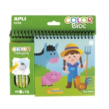 Coloring Lapices De Colores: Granja, Apli Kids (52064)