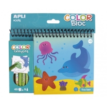 Coloring Lapices De Colores. El Mar, Apli Kids (52088)