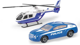 Maqueta De Helicptero De Juguete Maqueta De Coche Seguridad Helicopter/car Security 1:64, Mondo (40518)