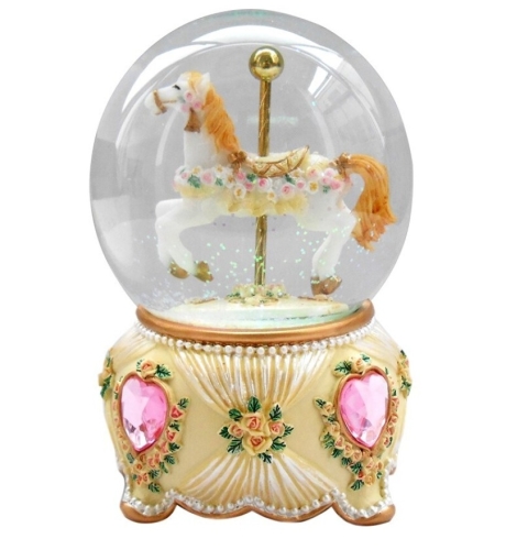 Bola Musical Caballo Beige 100mm 14,5x11cm, Trediser (40393)