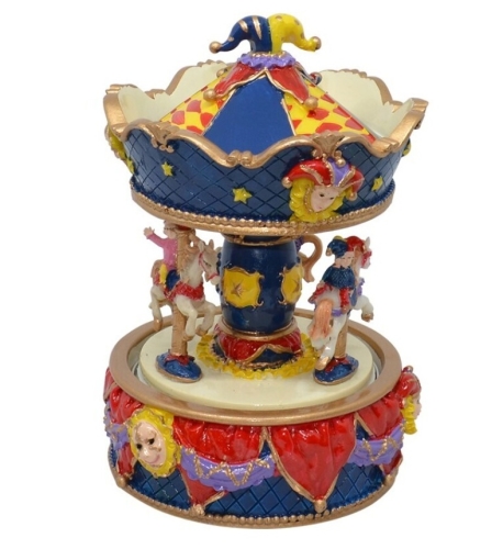 Carrusel Musical Pno. Circus Rojo/azul 11x17cm, Trediser (40798)