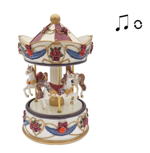 Carrusel Musical Pno Bco/rojo Legend 12x12x18cm Gj, Trediser (42691)