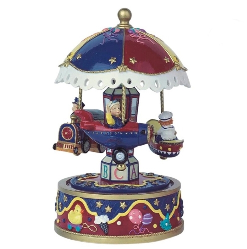 Carrusel Musical Pno. Azul/Burdeos Avion, Trediser (40391)