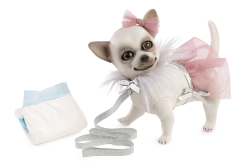 Сachorro de perro Chihuahua 22cm, Ref. B22000 Bolsa, Munecas De Cuna (42406)