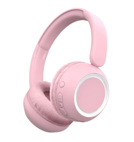 Auriculares Con Luz Ambiental - Rosa, Lalarma (LALAR-WHWL-ROSE)