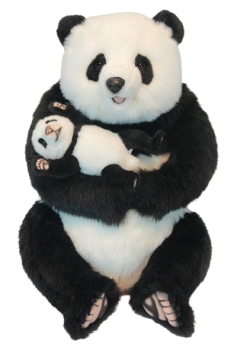 Juguete De Peluche Mama Oso Panda Con Bolas De Ulo 52cm.h, Hansa (6609)