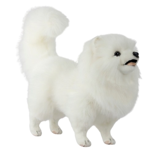 Juguete De Peluche Perro Pomerania Blanco 49cm.l, Hansa (7324)