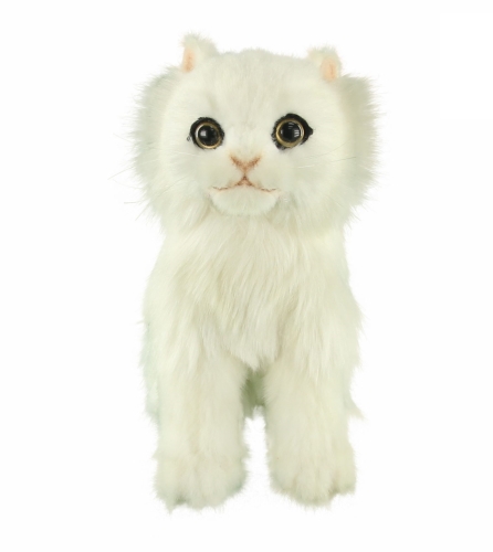 Juguete De Peluche Taza De Te Blanca Con Forma De Gato, 19 Cm De Largo, Hansa (8558)