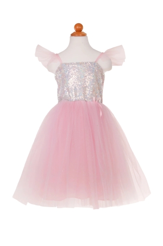 Vestido De Princesa Con Lentejuelas, Talla Ee. Uu. 3-4, Great Pretenders (23638)