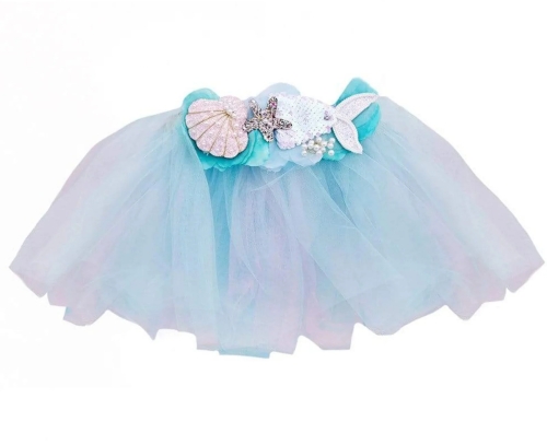 Mermalicious Tutu, Pastel Aqua, Talla Ee.uu. 4-6, Great Pretenders (24052)