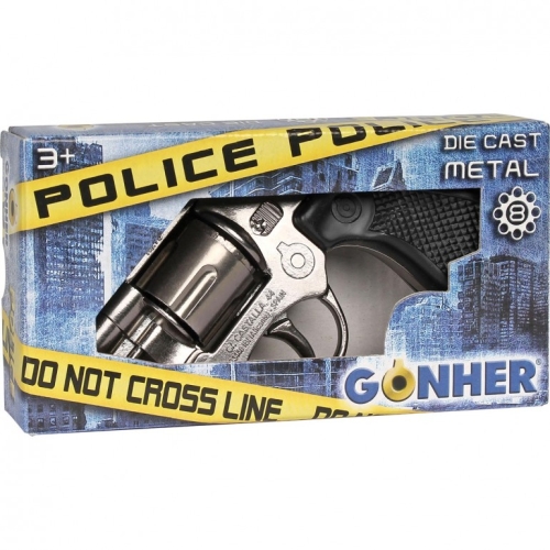 Revolver Policia ,8 Tiros Metal, Gonher (07300)