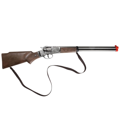 Rifle Cowboy 8 Tiros, Plata, en Caja, Gonher (09809)
