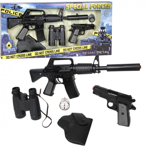 Fuerzas Especiales Fusil &pistola 8 Tiros, Playset, Gonher (44664)