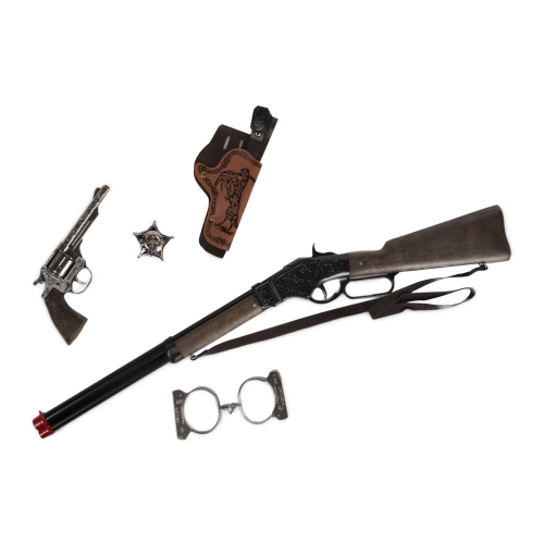 Wild-west Revolver & Rifle 8 Tiros, Playset, Gonher (49805)