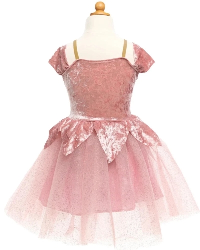 Prima Ballerina Dress, Dusty Rose, Size Us 5-6, Great Pretenders (30925)